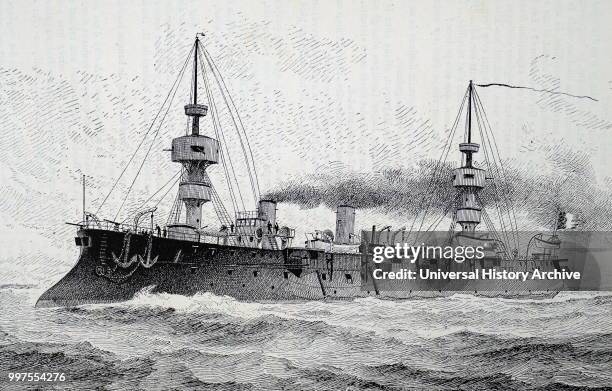 The Jean-Bart; French first class Battle cruiser; 1889.