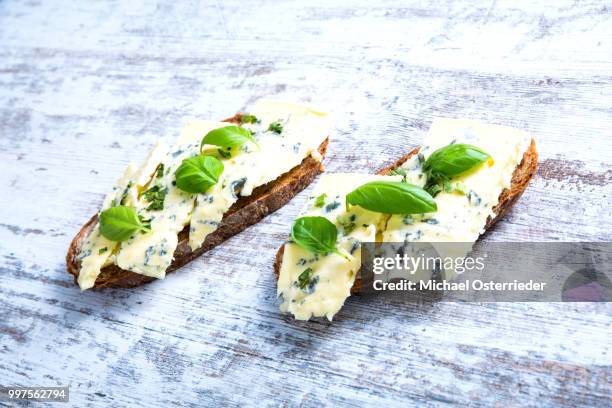 sandwiches with roquefort cheese - roquefort cheese stock pictures, royalty-free photos & images