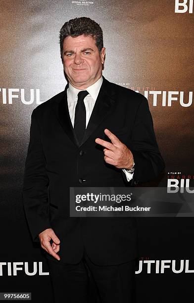 Composer Gustavo Santaolalla attends the Biutiful Party at the Majestic Beach during the 63rd Annual Cannes Film Festival on May 17, 2010 in Cannes,...