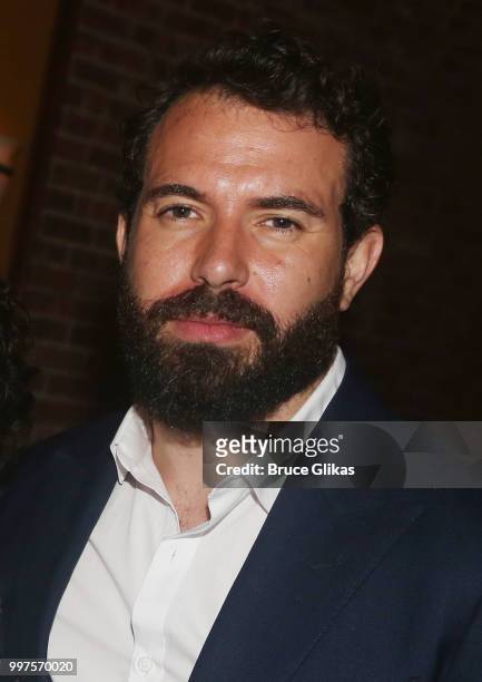 Tom Cullen poses at the opening night party for the new Second Stage Theatre play "Mary Page Marlowe" at Churrascaria Plataforma on July 12, 2018 in...