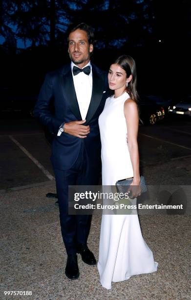 Feliciano Lopez and Sandra Gago attend Vogue 30th Anniversary Party at Casa Velazquez on July 12, 2018 in Madrid, Spain.