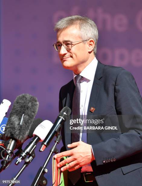 Luxembourg's Minister of Justice Felix Braz arrives for an informal meeting of justice and home affairs ministers of the EU and the Eastern...