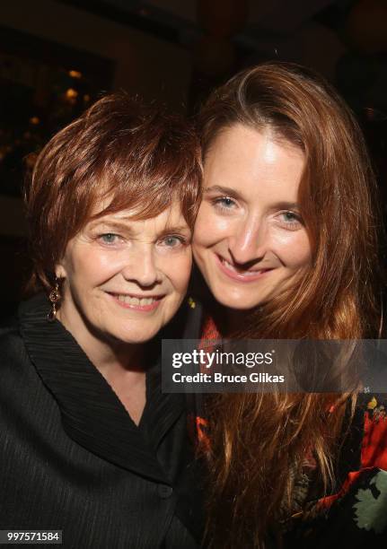 Blair Brown and Grace Gummer pose at the opening night party for the new Second Stage Theatre play "Mary Page Marlowe" at Churrascaria Plataforma on...