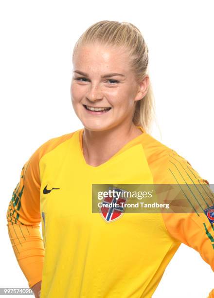 Linn Mari Nilsen of Norway during J19 Photocall at Thon Arena on July 12, 2018 in Lillestrom, Norway.