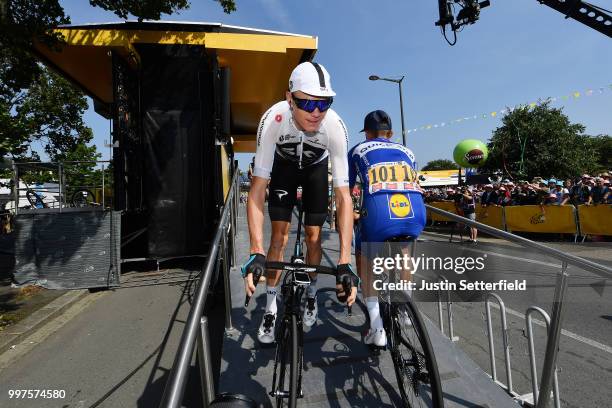 Start / Christopher Froome of Great Britain and Team Sky / during the 105th Tour de France 2018, Stage 7 a 231km stage from Fougeres to Chartres /...