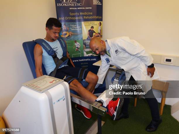 Luiz Felipe of SS Lazio attends the SS Lazio medical tests on July 13, 2018 in Rome, Italy.