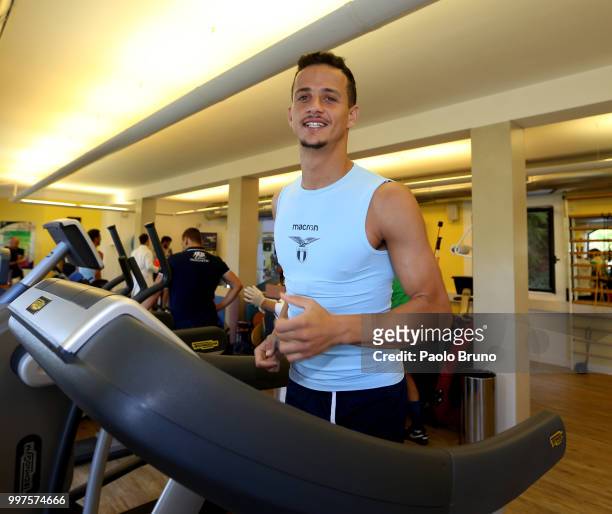 Luiz Felipe of SS Lazio attends the SS Lazio medical tests on July 13, 2018 in Rome, Italy.