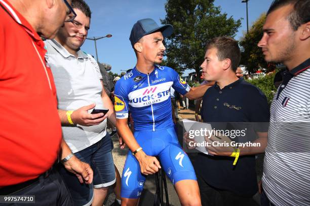 Start / Julian Alaphilippe of France and Team Quick-Step Floors / during the 105th Tour de France 2018, Stage 7 a 231km stage from Fougeres to...