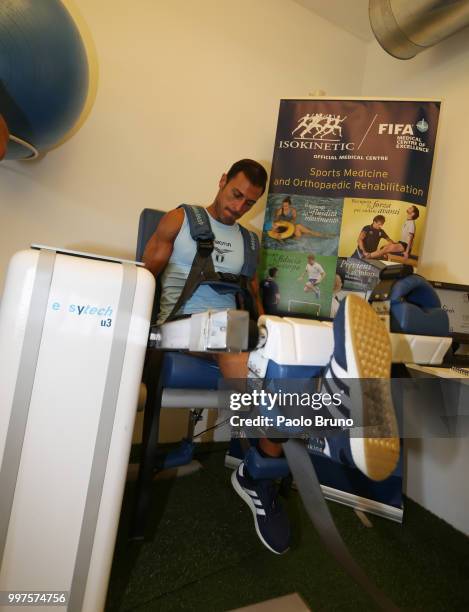 Stefan Radu of SS Lazio attends the SS Lazio medical tests on July 13, 2018 in Rome, Italy.