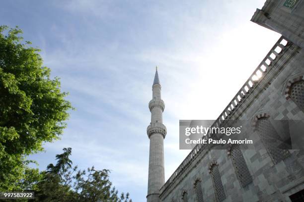 blue mosque in istanbul,turke - sultanahmet viertel stock-fotos und bilder