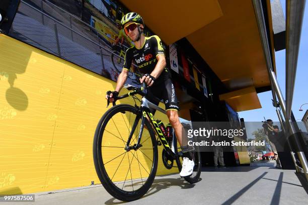 Start / Adam Yates of Great Britain and Team Mitchelton-Scott / during the 105th Tour de France 2018, Stage 7 a 231km stage from Fougeres to Chartres...
