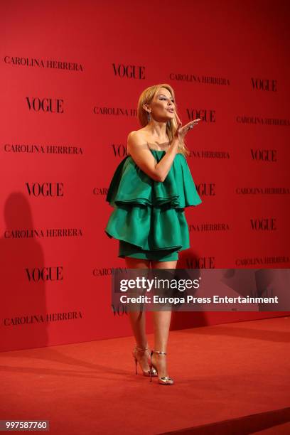 Kylie Minogue attends the Vogue 30th Anniversary Party at Casa Velazquez on July 12, 2018 in Madrid, Spain.