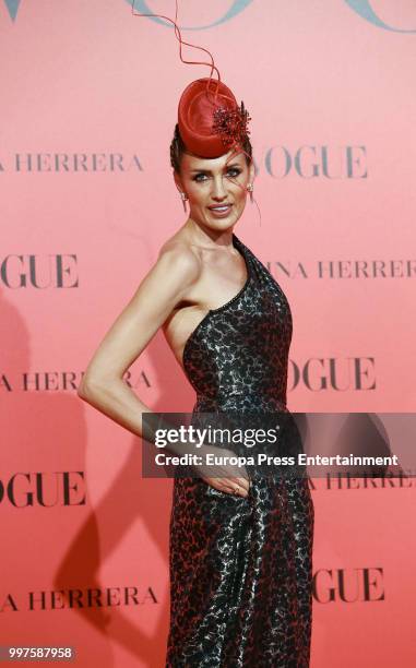 Nieves Alvarez attends Vogue 30th Anniversary Party at Casa Velazquez on July 12, 2018 in Madrid, Spain.