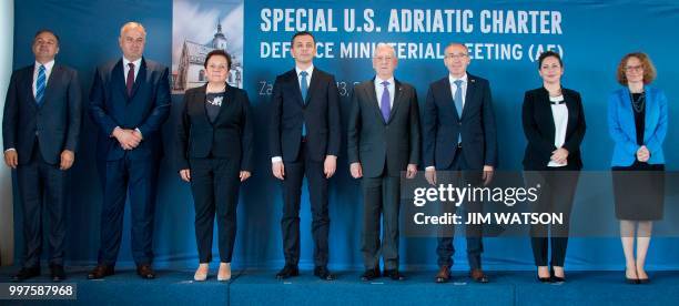 Slovenia Minister of Defense Andreja Katic, Kosovo Minister of Security Rrustem Berisha, Bosnia and Herzegovina Minister of Defense Marina Pendes,...