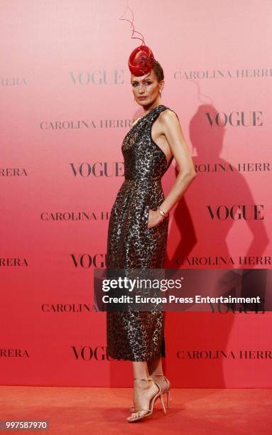 Nieves Alvarez attends Vogue 30th Anniversary Party at Casa Velazquez on July 12, 2018 in Madrid, Spain.