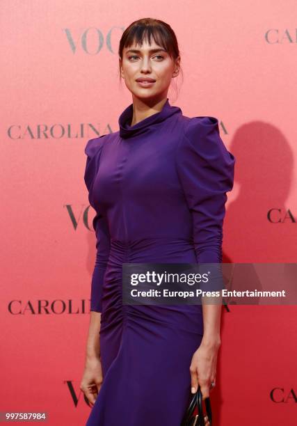 Irina Shayk attends the Vogue 30th Anniversary Party at Casa Velazquez on July 12, 2018 in Madrid, Spain.