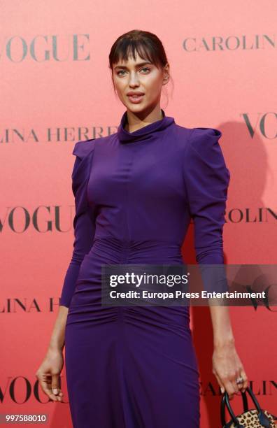 Irina Shayk attends the Vogue 30th Anniversary Party at Casa Velazquez on July 12, 2018 in Madrid, Spain.