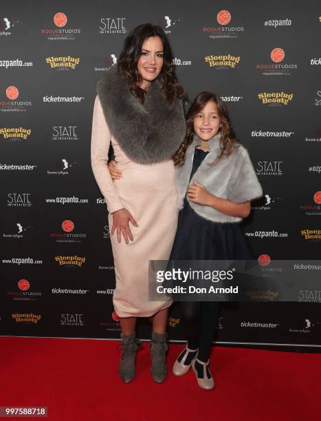 Krissy Marsh arrives for opening night of Sleeping Beauty - A Knight Avenger's Tale at State Theatre on July 13, 2018 in Sydney, Australia.