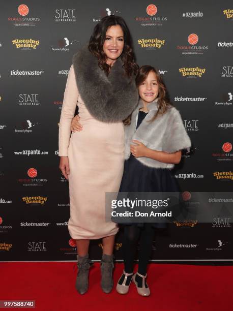 Krissy Marsh arrives for opening night of Sleeping Beauty - A Knight Avenger's Tale at State Theatre on July 13, 2018 in Sydney, Australia.