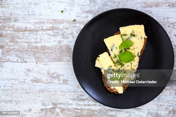 sandwiches with roquefort cheese - roquefort stock pictures, royalty-free photos & images