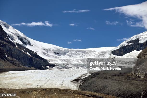 athabasca glacier - columbia icefield stock pictures, royalty-free photos & images