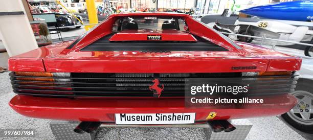 Dpatop - A Ferrari Testarossa from 1988 seen in the Auto & Technik Museum in Sinsheim, Germany, 29 July 2017. A toy manufacturer is suing Ferrari...