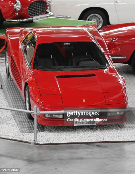 Ferrari Testarossa from 1988 seen in the Auto & Technik Museum in Sinsheim, Germany, 29 July 2017. A toy manufacturer is suing Ferrari over the...