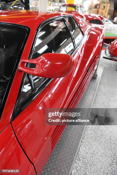 Ferrari Testarossa from 1988 seen in the Auto & Technik Museum in Sinsheim, Germany, 29 July 2017. A toy manufacturer is suing Ferrari over the...