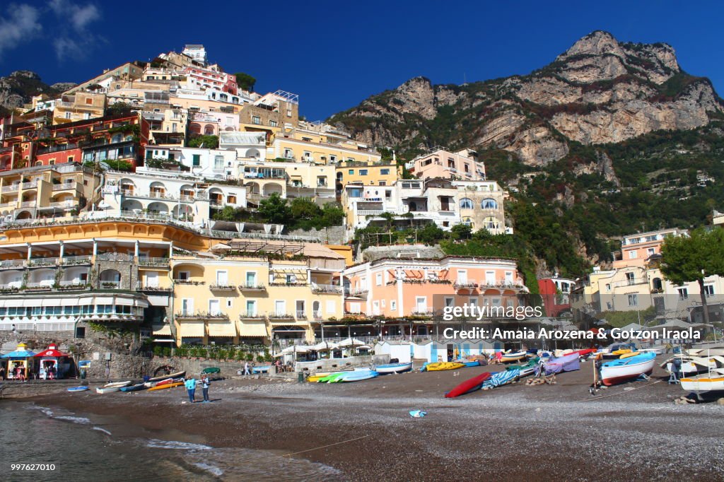 Positano waterfront. The Amalfi Coast, Campania, Italy