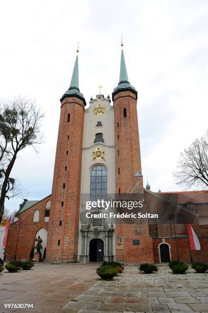 The old city of Gdansk. Medieval Oliwa cathedral of Gdansk on October 10, 2015 in Gdansk, Poland.