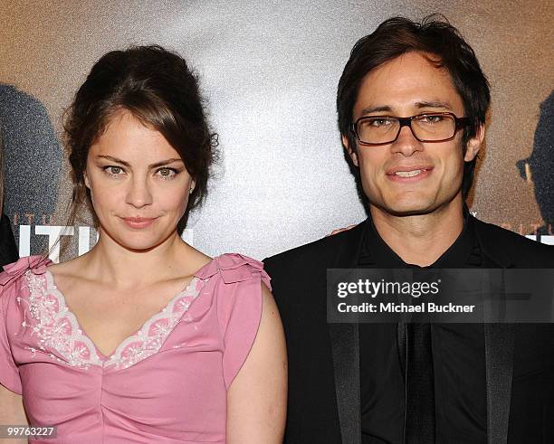 Dolores Fonzi and Gael Garcia Bernal attend the Biutiful Party at the Majestic Beach during the 63rd Annual Cannes Film Festival on May 17, 2010 in...