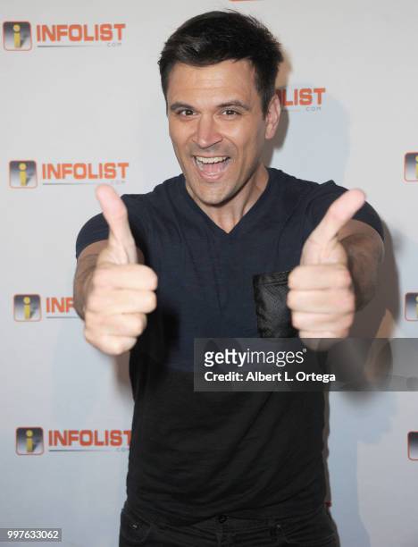 Actor Kash Hovey arrives for the INFOLIST.com's Annual Pre-Comic-Con Party held at OHM Nightclub on July 12, 2018 in Hollywood, California.