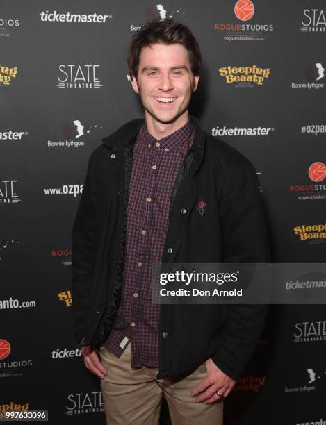 Jimmy Niggles arrives for opening night of Sleeping Beauty - A Knight Avenger's Tale at State Theatre on July 13, 2018 in Sydney, Australia.