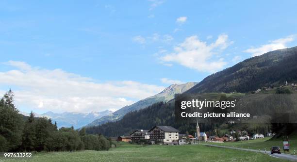 Berguen can be seen in the Swiss canton Wallis, Switzerland, 22 July 2017. This is the setting of the Sat.1 dating show for singles aged older than...