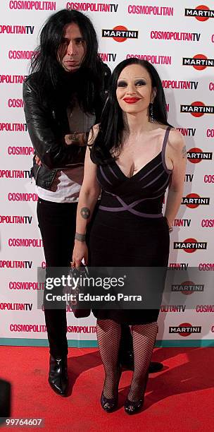 Mario Vaquerizo and Alaska attend the Cosmopolitan - Fragance of the Year photocall at Lara Theatre on May 17, 2010 in Madrid, Spain.