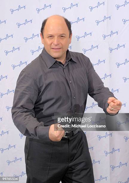 Jenny Craig client Jason Alexander makes his 30-pound weight loss debut during a press conference at The Pierre Hotel on May 17, 2010 in New York...