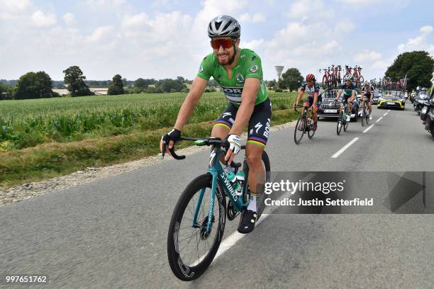 Peter Sagan of Slovakia and Team Bora Hansgrohe Green Sprint Jersey / during the 105th Tour de France 2018, Stage 7 a 231km stage from Fougeres to...