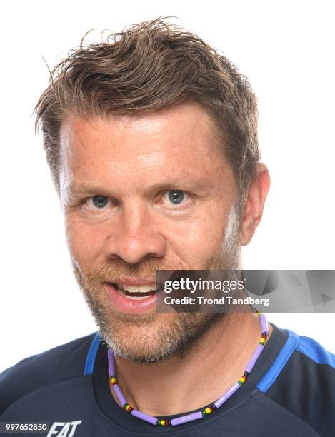 Head Coach G19 Paal Arne Johansen of Norway during G19 Men Photocall at Thon Arena on July 12, 2018 in Lillestrom, Norway.