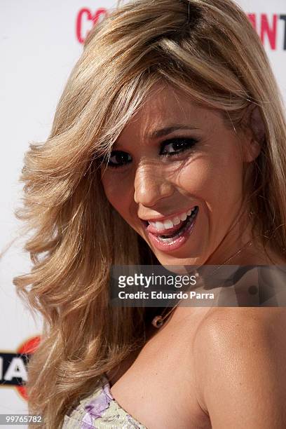 Singer Natalia Rodriguez attends the Cosmopolitan - Fragance of the Year photocall at Lara Theatre on May 17, 2010 in Madrid, Spain.