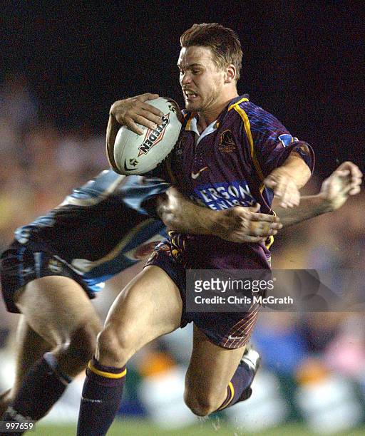 Shaun Berrigan of the Broncos in action during the NRL First Qualifying Final between the Cronulla Sharks and the Brisbane Broncos held at Toyota...