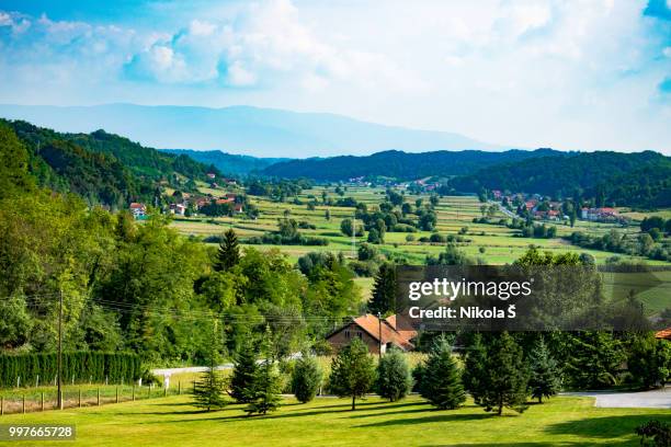 tuhelj area landscape - nikla fotografías e imágenes de stock