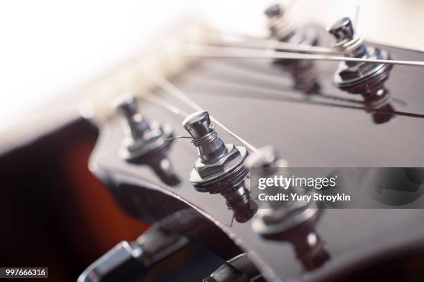 guitar machine heads - tuning peg stock pictures, royalty-free photos & images