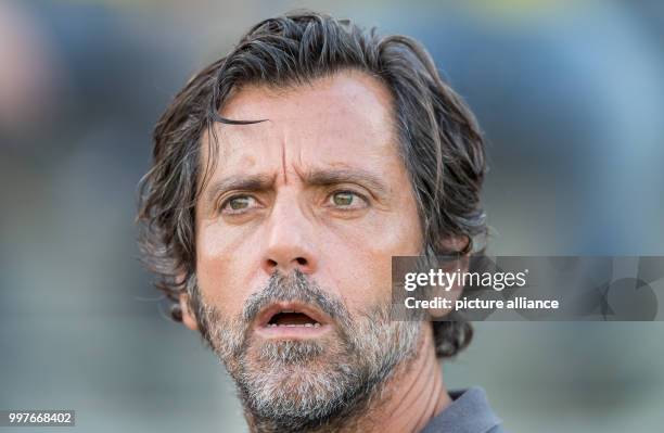 Espanyol's coach Quique Flores, photographed during the soccer test match between Borussia Dortmund and RCD Espanyol de Barcelona in Winterthur,...