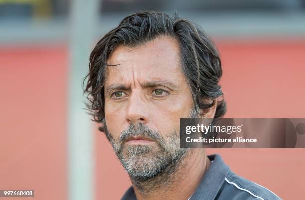 Espanyol's coach Quique Flores, photographed during the soccer test match between Borussia Dortmund and RCD Espanyol de Barcelona in Winterthur,...