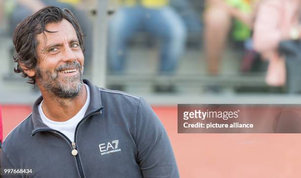 Espanyol's coach Quique Flores, photographed during the soccer test match between Borussia Dortmund and RCD Espanyol de Barcelona in Winterthur,...