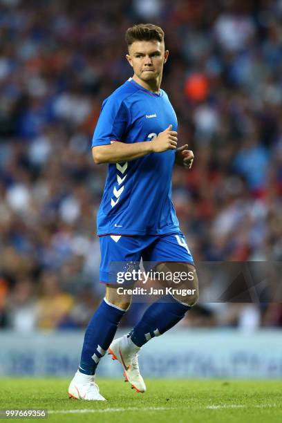 Glenn Middleton of Rangers in action during the UEFA Europa League Qualifying Round match between Rangers and Shkupi at Ibrox Stadium on July 12,...