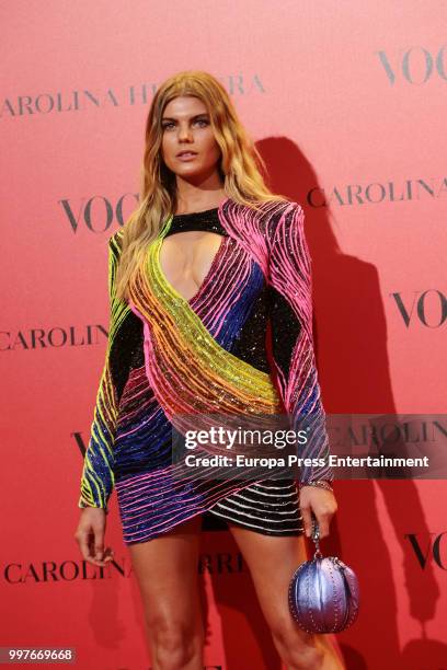 Maryna Linchuk attends Vogue 30th Anniversary Party at Casa Velazquez on July 12, 2018 in Madrid, Spain.