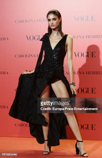 Claudia Martin attends Vogue 30th Anniversary Party at Casa Velazquez on July 12, 2018 in Madrid, Spain.
