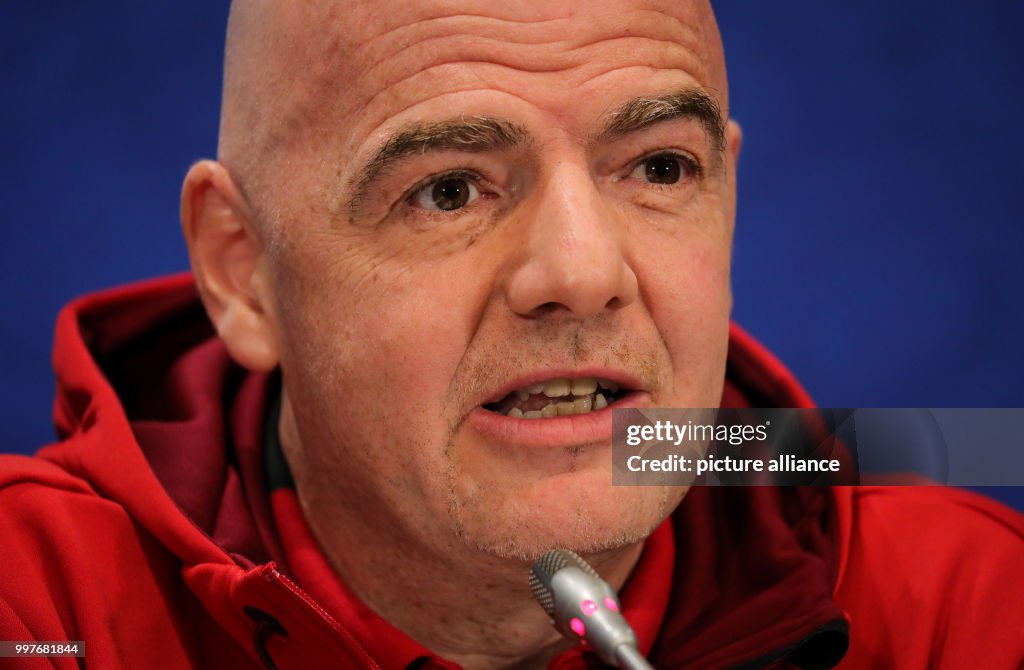 World Cup 2018 - Press conference with FIFA President Infantino