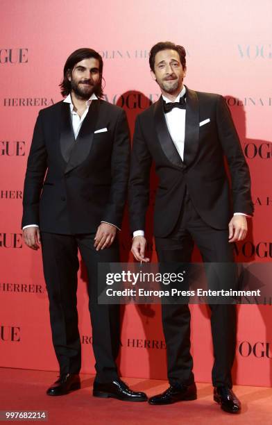 Adrien Brody attends Vogue 30th Anniversary Party at Casa Velazquez on July 12, 2018 in Madrid, Spain.